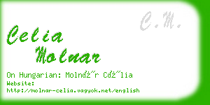 celia molnar business card